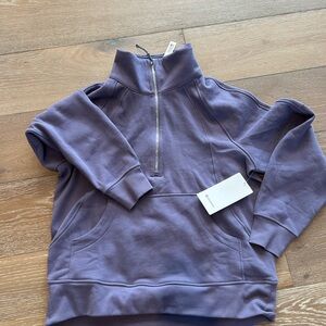 Lululemon Scuba Half-Zip Oversized Pullover Sweatshirt Grape Mist M/L